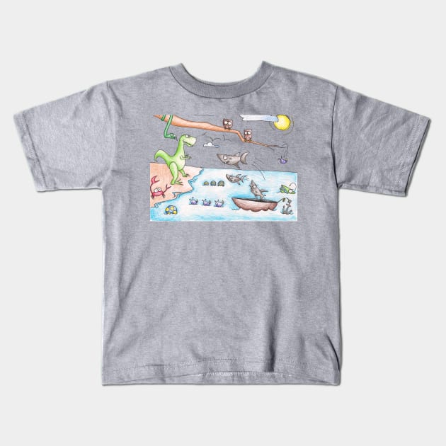 peril Kids T-Shirt by GraceRose